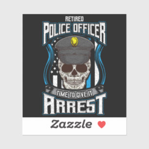 Retired Police Officer Blue Line Retirement Cop