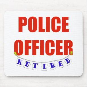 RETIRED POLICE OFFICER MOUSE MAT