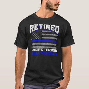 Retired Police Officer Old Men Idea Police T-Shirt