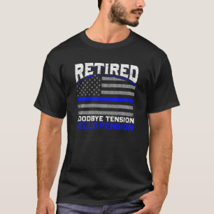 Retired Police Officer Old Men Idea Police T-Shirt