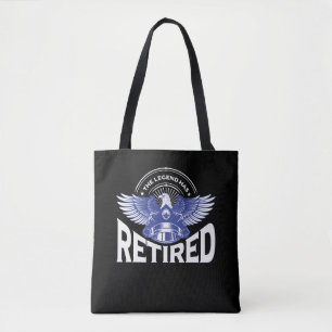 Retired Police Officer Pensioner arrested Tote Bag