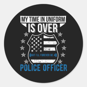 Retired Police Officer Retiret Police Officer Classic Round Sticker