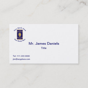 Retired Police Officer Shield Calling Card