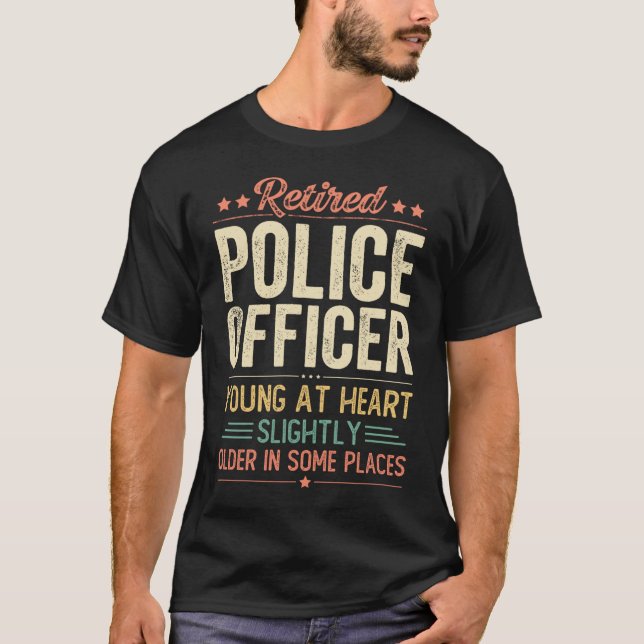 Retired Police Officer T-Shirt (Front)
