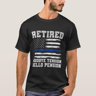 Retired Policeman Sheriff Retirement Police T-Shirt