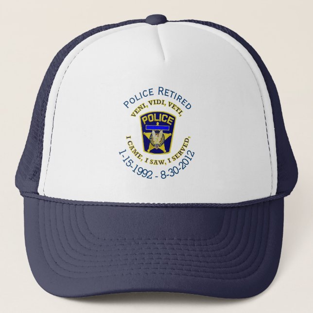Retired Policeman's VVV Hat (Front)