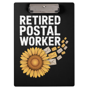 Retired Postal Worker Clipboard