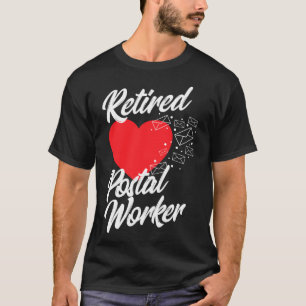 Retired Postal Worker Flag US Mailman Retirement T-Shirt