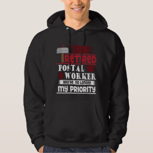Retired Postal Worker Funny Deliverer Retirement Hoodie