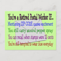 Retired Postal Worker--Funny T-Shirts and Gifts