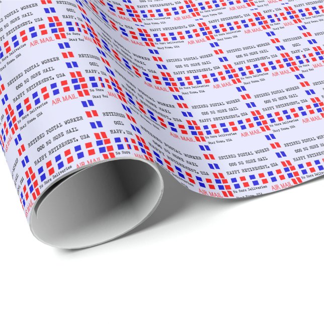 Retired Postal Worker Gift Wrap ll (Roll Corner)