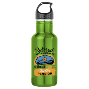 Retired Postal Worker Hello Pension 532 Ml Water Bottle