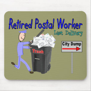 Retired Postal Worker Last Delivery Mouse Mat