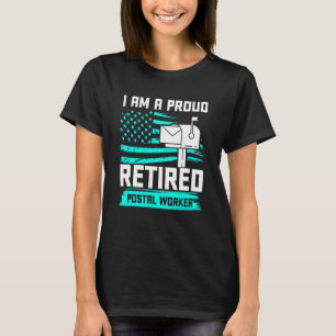 Retired Postal Worker Love Mailman Retirement T-Shirt