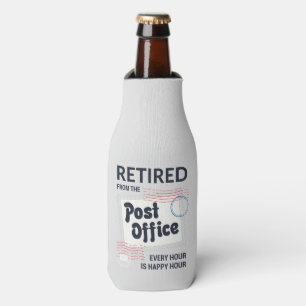 Retired Postal Worker Mailman Coworker Retirement Bottle Cooler