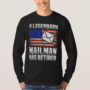 Retired Postal Worker Mailman & Mail Carrier Retir T-Shirt