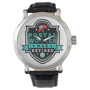 Retired Postal Worker Mailman Retirement Cute  Watch