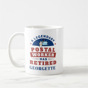 Retired Postal Worker Mailman Retirement Funny Coffee Mug