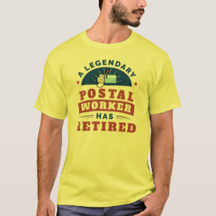 Retired Postal Worker Mailman Retirement Funny Gag T-Shirt
