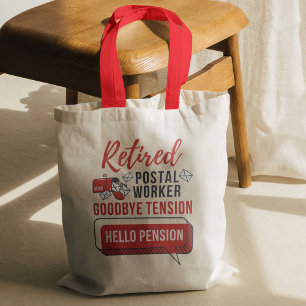 Retired Postal Worker Mailman Retirement Funny Tote Bag