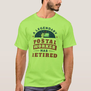 Retired Postal Worker Mailman Retirement Gag T-Shirt