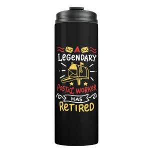 Retired Postal Worker Mailman Retirement Gift Thermal Tumbler