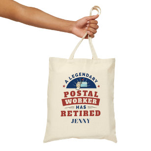 Retired Postal Worker Mailman Retirement Keepsake Tote Bag