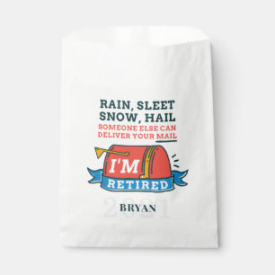 Retired Postal Worker Mailman Retirement Party Favour Bags