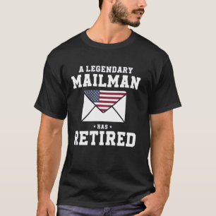Retired Postal Worker Mailman Retirement Postman T-Shirt