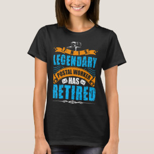 Retired Postal Worker Old Postman Costume Outfit T-Shirt