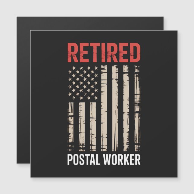 Retired Postal Worker Retirement (Front/Back)