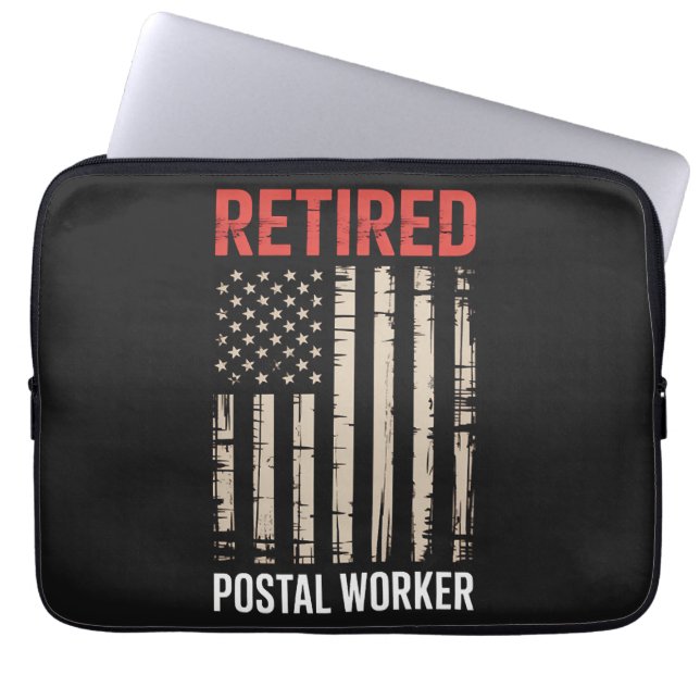 Retired Postal Worker Retirement Laptop Sleeve (Front)