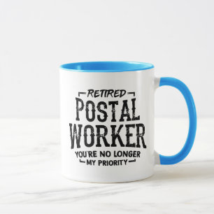 Retired Postal Worker Retirement Mailman Funny Mug