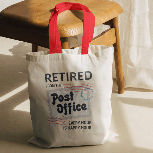 Retired Postal Worker Retirement Mailman Funny Tote Bag