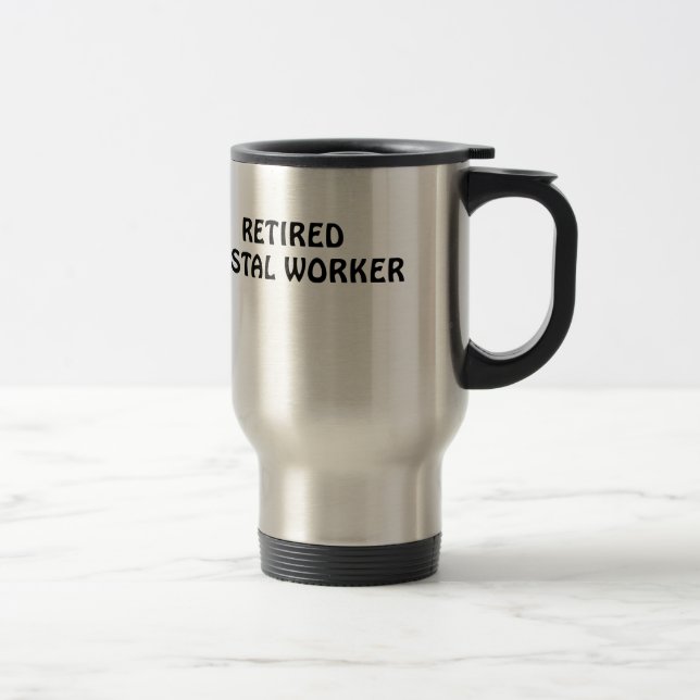 Retired Postal Worker Travel Mug (Right)