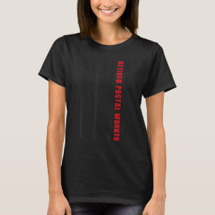 Retired Postal Worker Us Flag Mailman Retirement T-Shirt