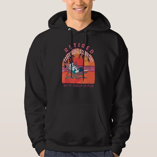 Retired Professional Accountant  Vintage Retiremen Hoodie (Front)