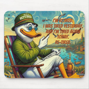 Retired & Relaxed Mouse Mat