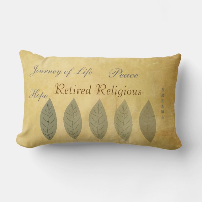 Retired Religious Inspirational Pillow (Front)