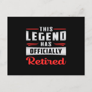 Retired Retire Retirement Grandpa Funny Gift Postcard