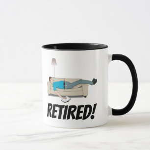 RETIRED RETIREMENT COFFEE MUG FOR HIM