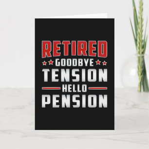Retired Retirement Grandpa Retire Funny Gift Card