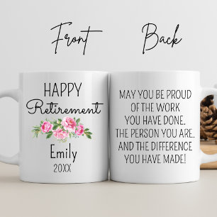 Retired Retirement Party Gifts For Women Nurse Mum Coffee Mug