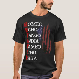 Retired Romeo Echo Tango India Romeo Echo Delta Ve T-Shirt