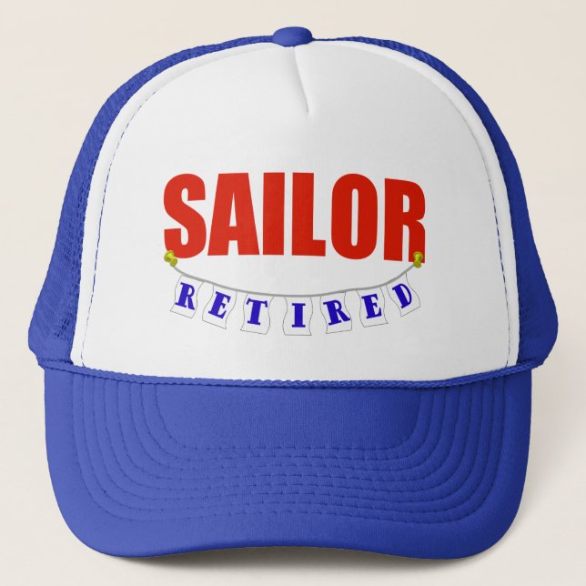RETIRED SAILOR TRUCKER HAT (Front)