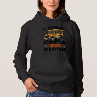 Retired School Bus Driver School Bus Retirement Hoodie