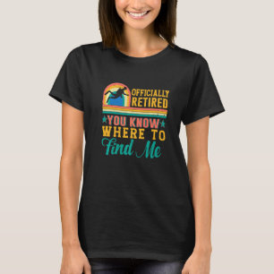 Retired  Scuba Diver Retro Scuba Diving Pun T-Shirt