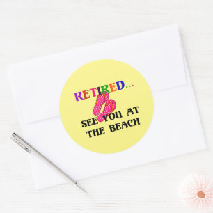 Retired - See You at the Beach Classic Round Sticker
