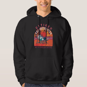 Retired Ski Instructor Vintage Retirement Hoodie