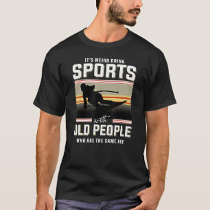 Retired skier alpine skiing snow ski downhill ski  T-Shirt